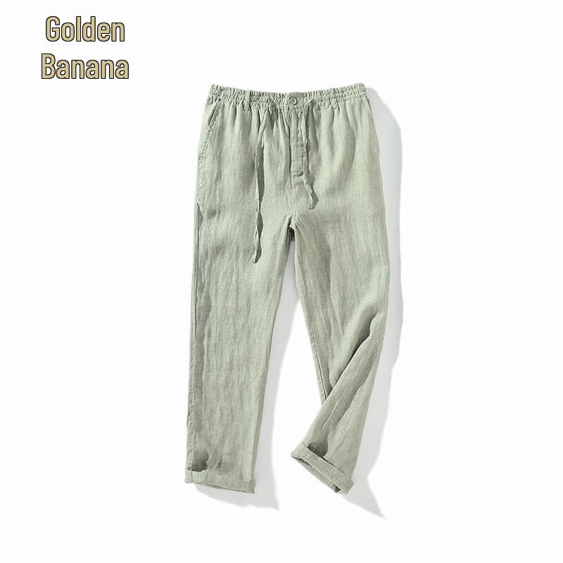Men s 100% Pure Linen Casual Pants XXXL