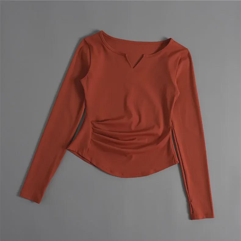 Slim Fit Long Sleeve Quick-Dry Breathable T-Shirt for Running & Yoga