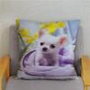 Cute Mini Chihuahua Dog Printed Cushion Cover Pillow Case Hugging Pillow Case Sofa Home Decor Pillow Case