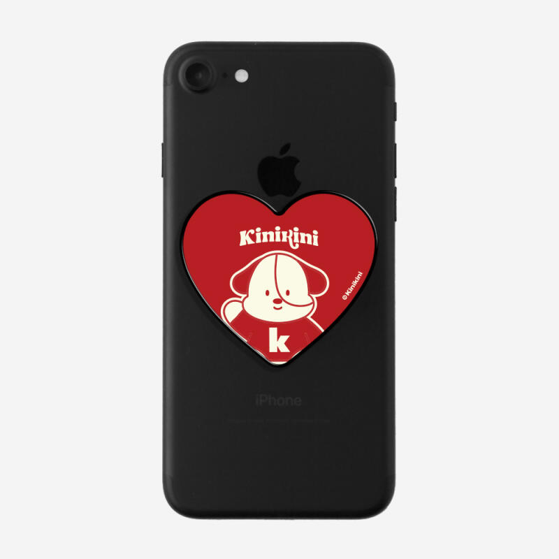 HELLO KINI DOG-RED (Heart Talk) Black body