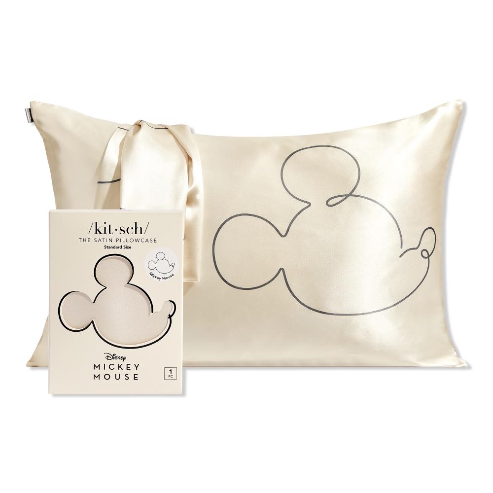 

Kitsch Kitsch Микки и Минни атласная наволочка стандартная 1 шт. Mickey MagicCharcoal