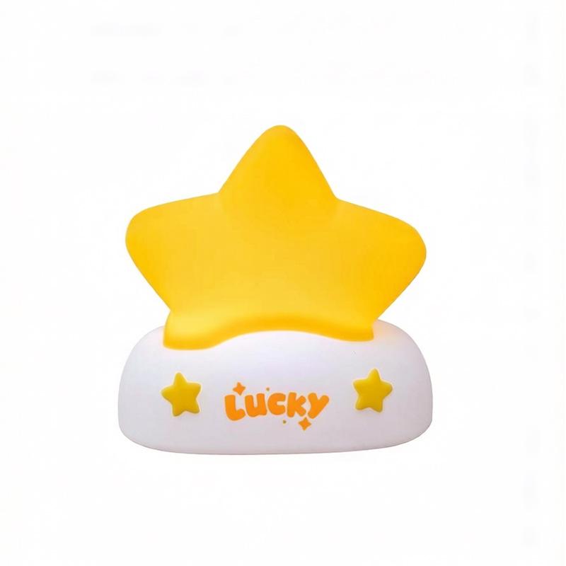 Lucky Star Silicone USB Night Light - Pat Control, Desktop Ambient Ornament Pat Edition