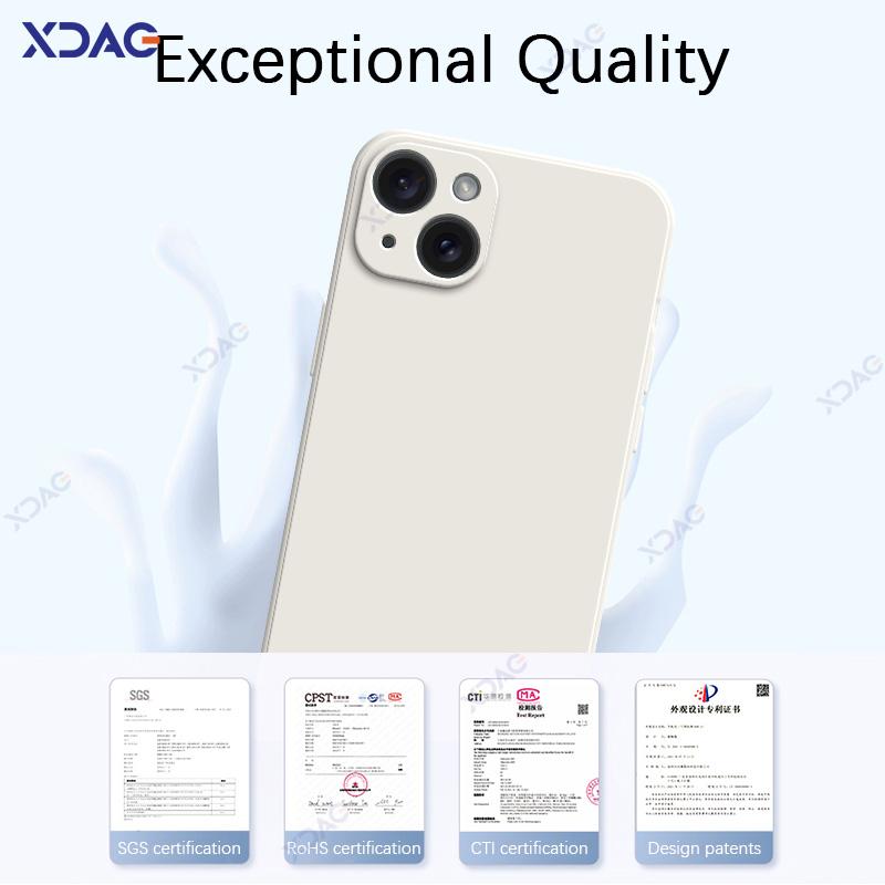 Luxury Soft Case Cover for iPhone 14 15 Pro Max Plus 5G 360 Edge Protective Liquid Silicone Mobile Phone Shield Housing