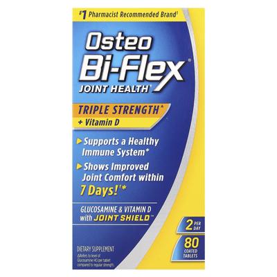 Joint Health, Triple Strength + Vitamin D, 80 Coated Tablets