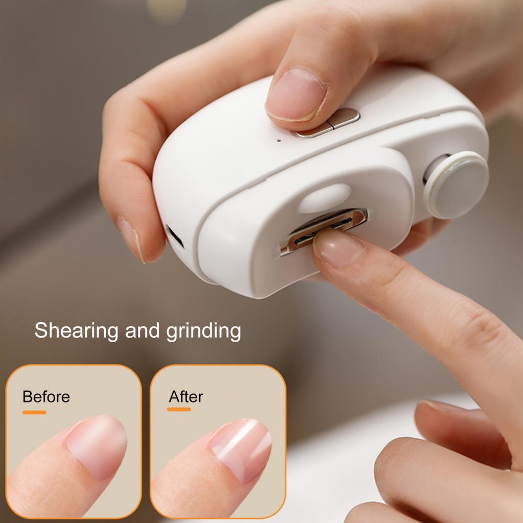 Electric Nail Clipper for Seniors 3-in-1 Automatic Nail Trimmer with Polishing Electric Nail Trimmer