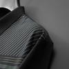 Men's Plus Size Classic Striped Short-Sleeve Polo Shirt