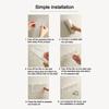 2Pcs Clear Hair Brushes Rack Wall Mounted Toilet Storage Shelf Bathroom Comb Holder  for Home