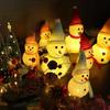 Solar Christmas Snowman Ground Plug-In Lights Solar Charge Outdoor Indoor Villa Lawn Garden Decorative Atmosphere Led Lights