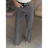 Shiny Rhinestone Jeans Pants Sexy Women High Waist Elegant Night Club Diamonds Denim Straight Trousers