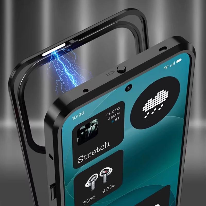 For Nothing Phone 4A Pro Alloy Metal Lens Protection Case For Nothing Phone 4A Wireless Charging Acrylic Hard Shockproof Cover