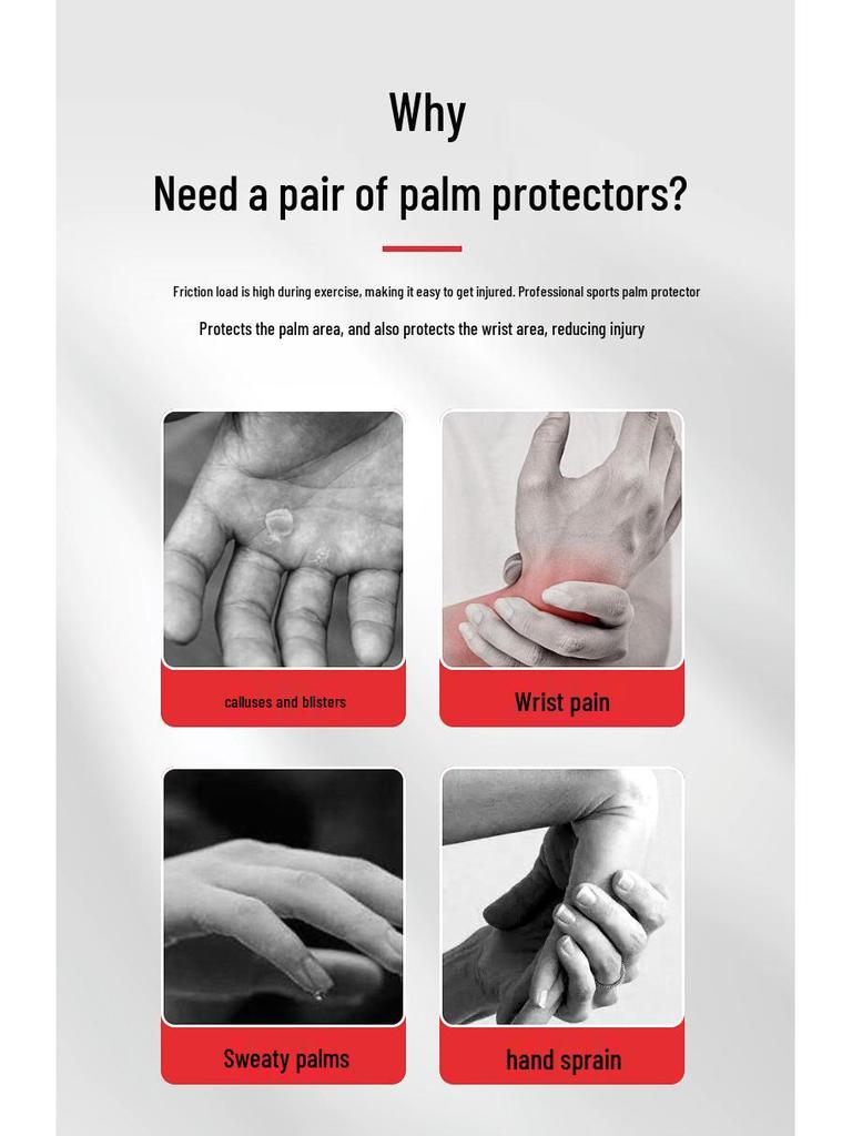Knitted Palm Protector: Breathable Compression Wrap for Weightlifting & Fitness Support