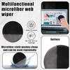 2pcs Car Screen Cleaner Cloth, Microfiber Car Accessories Cleaning Pads, Round & Square, Glasses Lens Display Wipes, Car Interior Cleaning Palm Tool