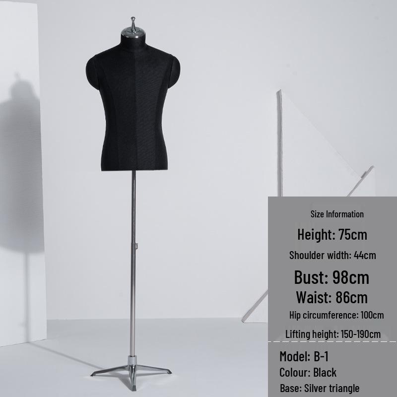 Luxury Men's Suit Mannequin Display Rack for Formal Wear Stores