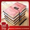 A5 Retro Lockable Password Notebook for Students