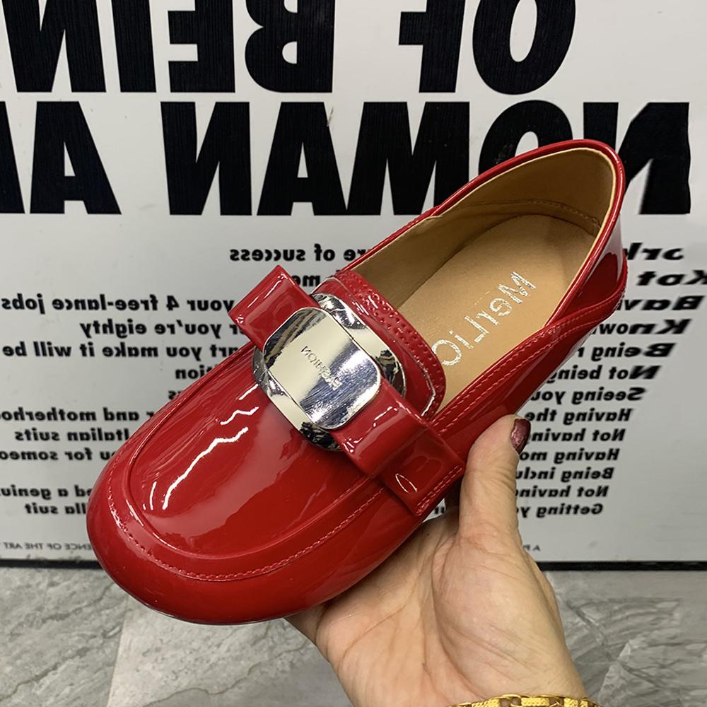 Zapatos Planos de Moda para Mujer Tallas Grandes Zapatos Casuales para Mujer Zapatos Mocasines Antideslizantes para Mujer Zapatos de Charol para Mujer Zapatos de Diseñador Estilo Nuevo