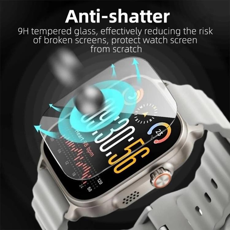High-Aluminium HD Tempered Glass Screen Protector for Realme Watch 5, Anti Fingerprint Scratch Resistant Watch Protective Film, Film Only