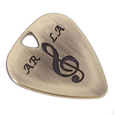 Practical Metal Guitar Pick Plectrum for Bass Acoustic Electric Replacement Part Bronze