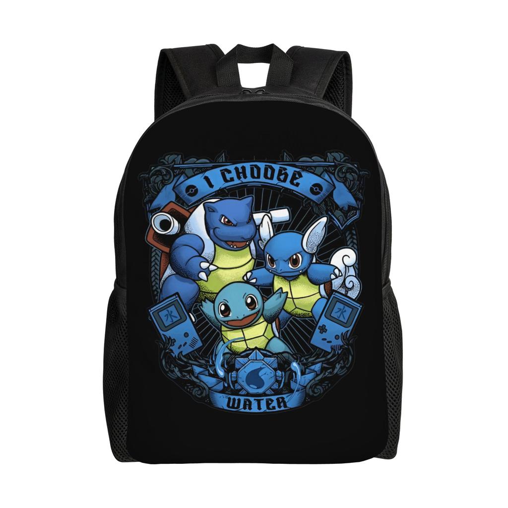 S-Squirtles Backpack for Women Men College School Student Bookbag Fits 15 Inch Laptop Cartoon Bags