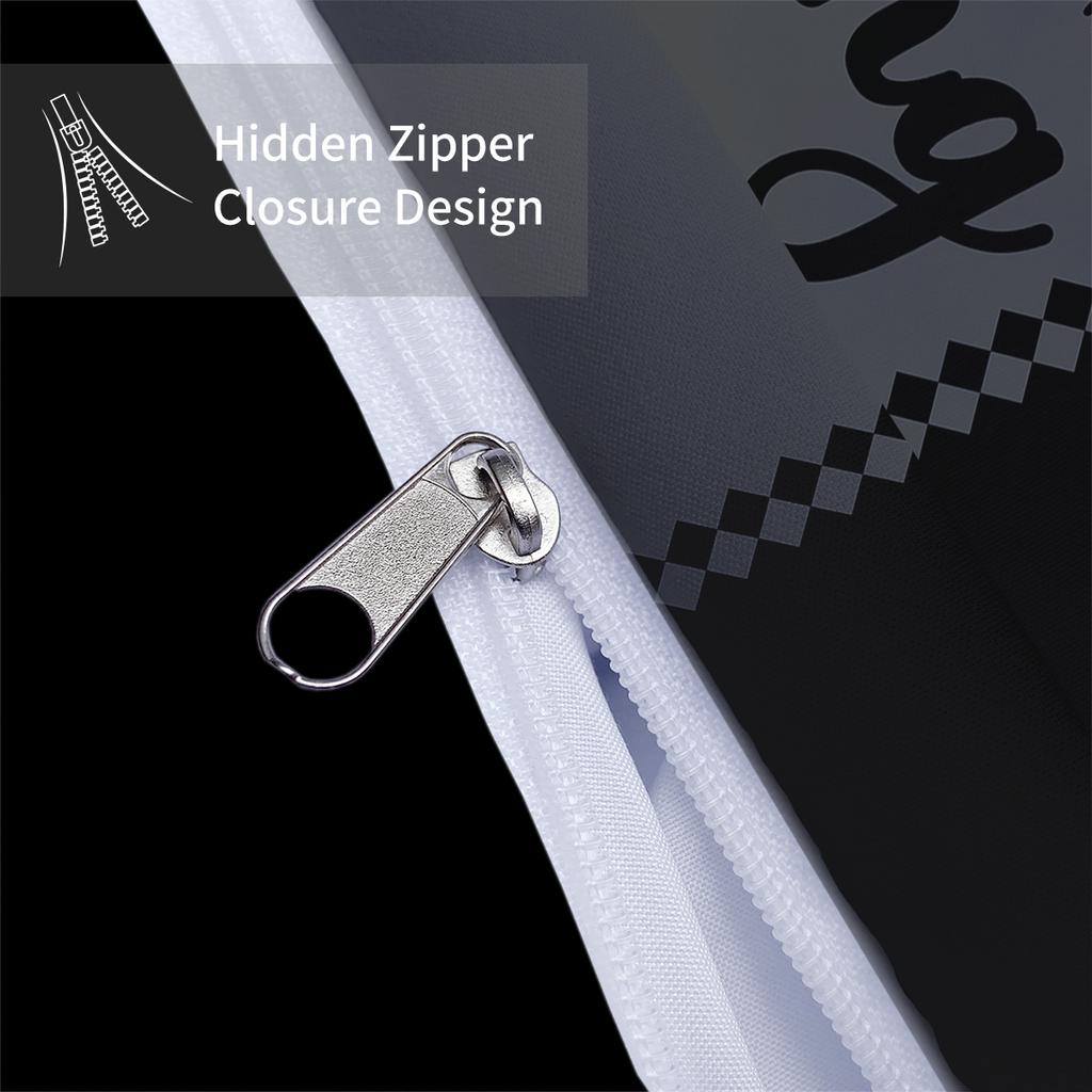 3dílná módní černá šedá ložní souprava s potiskem K a Q, měkký, pohodlný a prodyšný povlak na přikrývku, ložnice, hotel