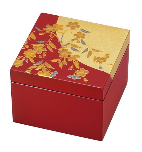 Maeju Lacquerware Sakura Small Item Case 4V-306