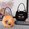 Bat Kids Black Cat Pumpkin Gift Basket Loot Bag Halloween Handbag Tote Bags Candy Bag