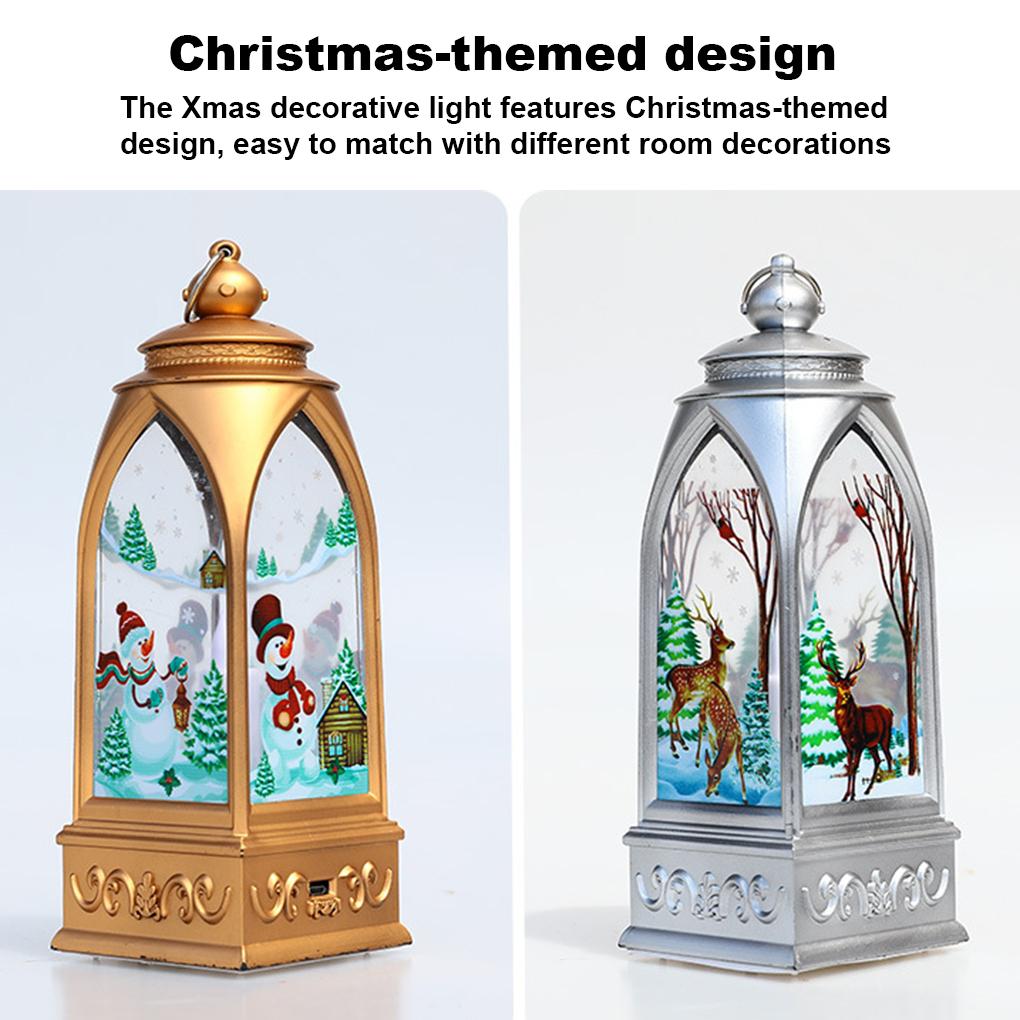Santa Claus Snowman Lantern Light Merry Christmas Decor For Home Christmas Tree Ornament Xmas Gifts Navidad 2021 New Year 2022