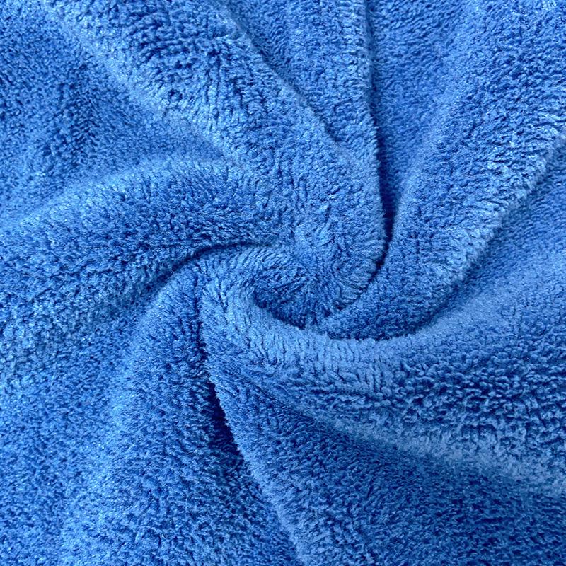 Children's Warm Coral Fleece Hooded Bathrobe for Surfing and Swimming