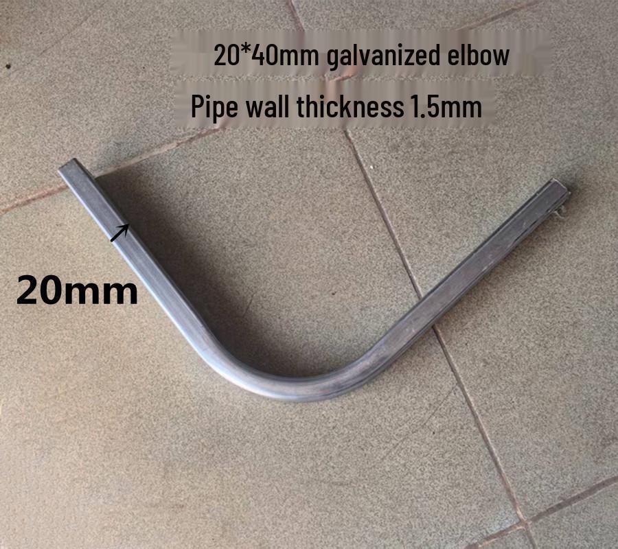 Pozinkovaný 90° kolenový držák pro čtvercovou trubku pro svařování