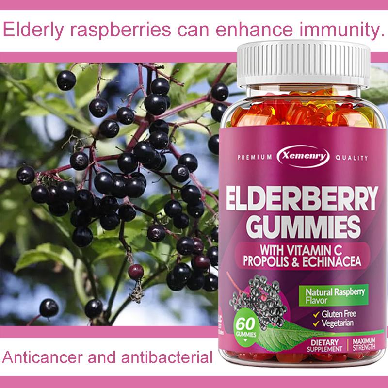 Xemenry - Elderberry & Vitamin C Gummies - Immune Health