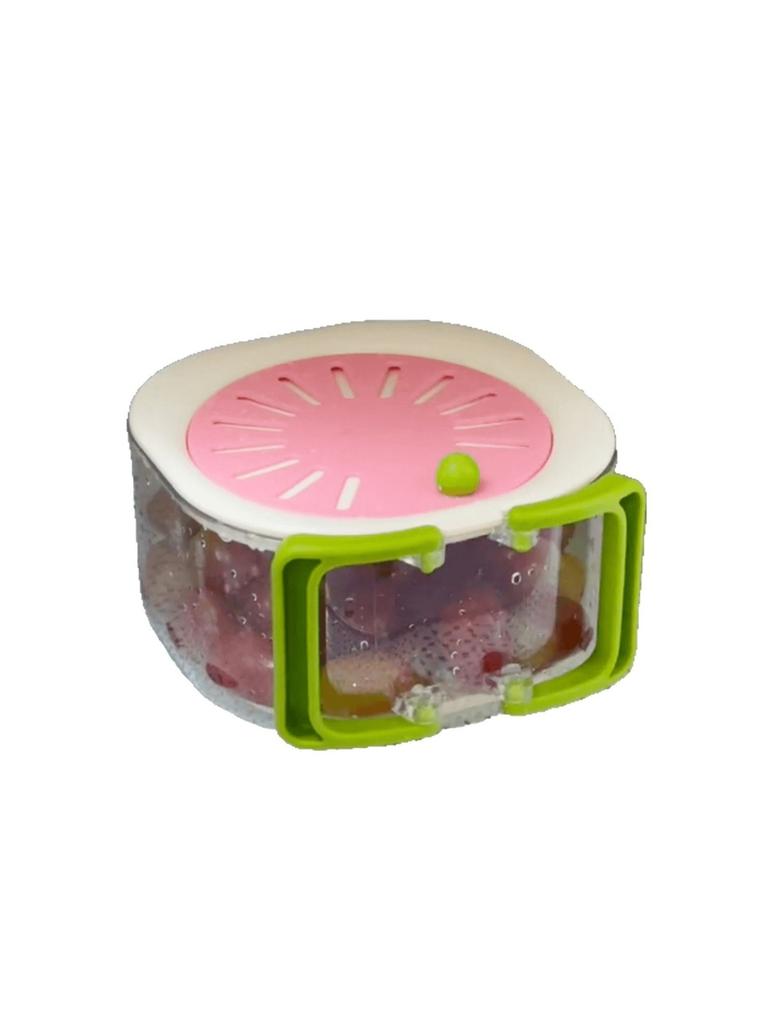 New Wash vegetable basin, wash fruits drain basketwith Handle Refrigerator Storage Bowl Home Kitchen Organizer
