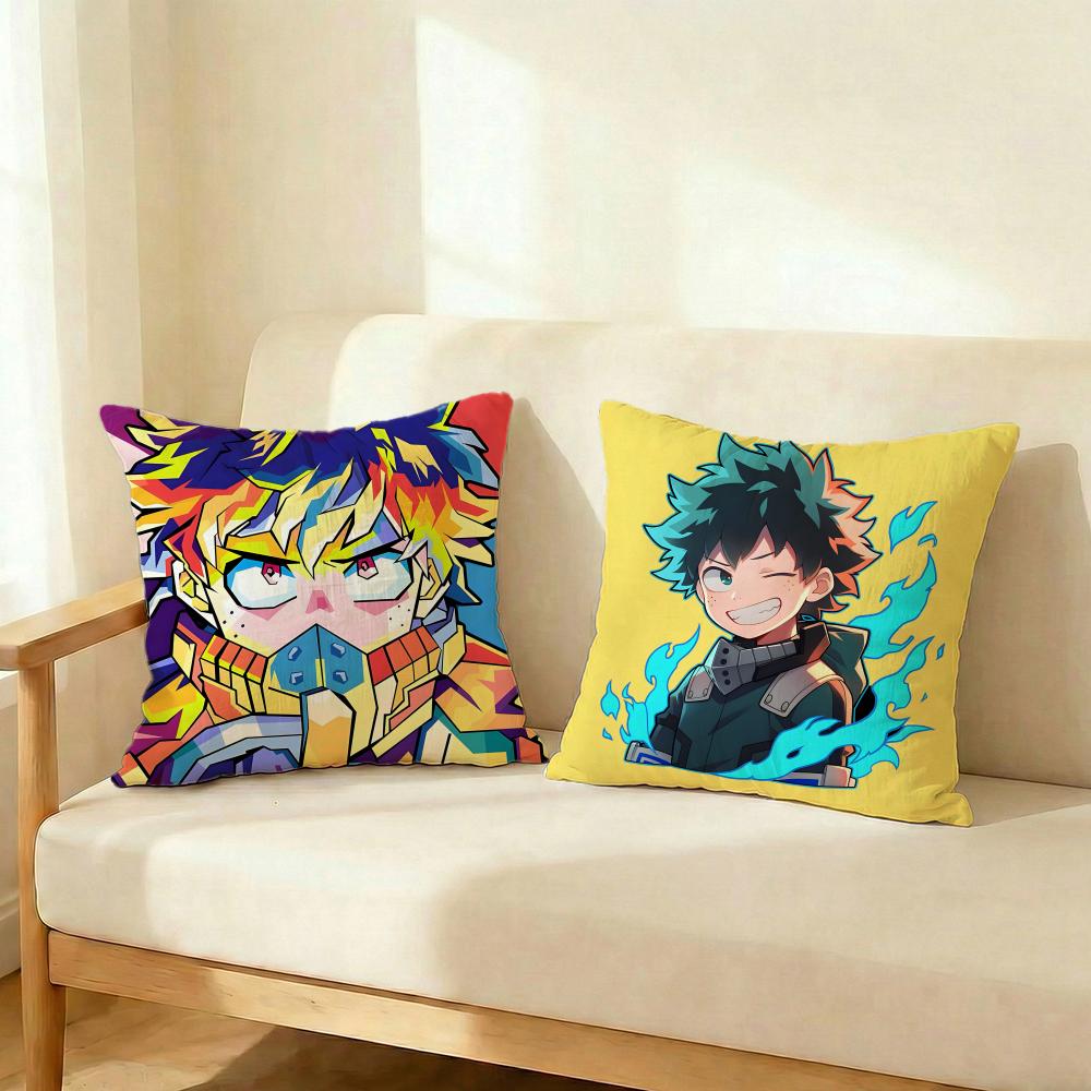 Popular My Hero Academia Cushion Cover Decorative Cushions Covers Cover Sofa 50X50 Pillow 4 Piece 45X45 40X40 Pillowcase