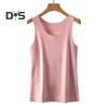Women's Thermal Vest Seamless Plush Tank Top with Belly And Back Warm Patch Autumn Winter Sleeveless Velvet Undershirt for Bedroom Home