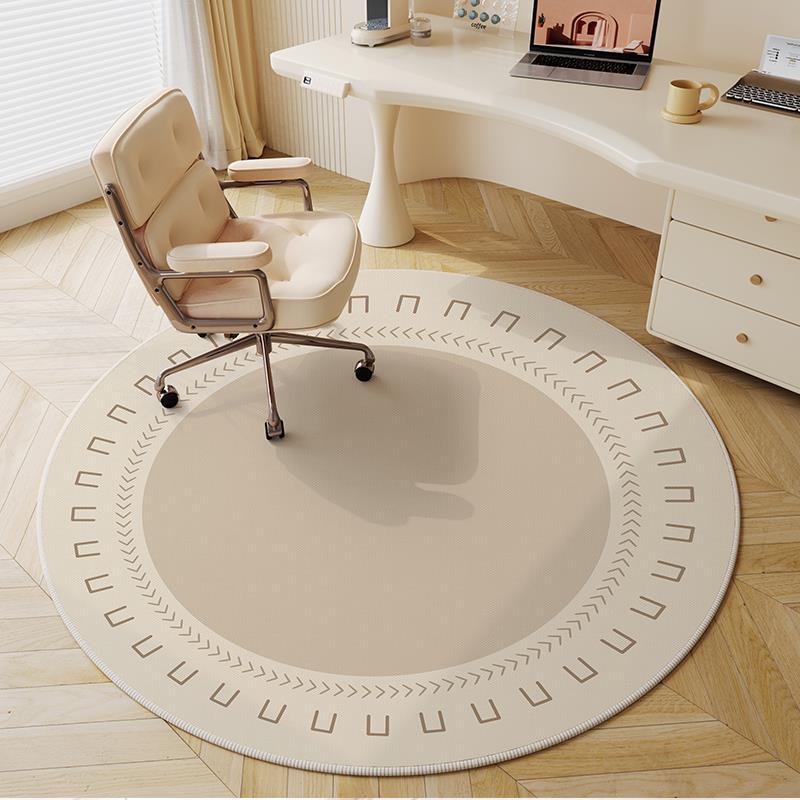 French-Style Premium Round Carpet For Bedroom Bedside Rug, Living Room Coffee Table Mat, Study Chair Cushion, Home Decor