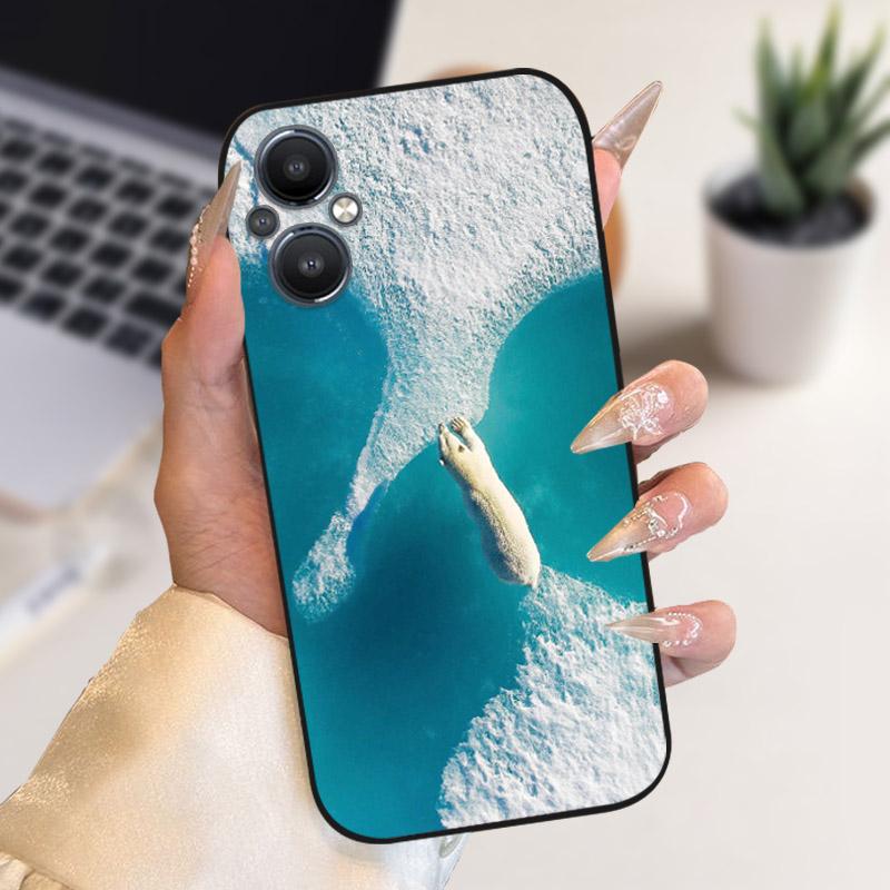 For Oppo Reno 7 8 Lite Reno7 Z 5G Case F21 Pro 5G CPH2341 Stylish Painted Cover Soft Silicone TPU Phone Cases For Oppo A96 5G