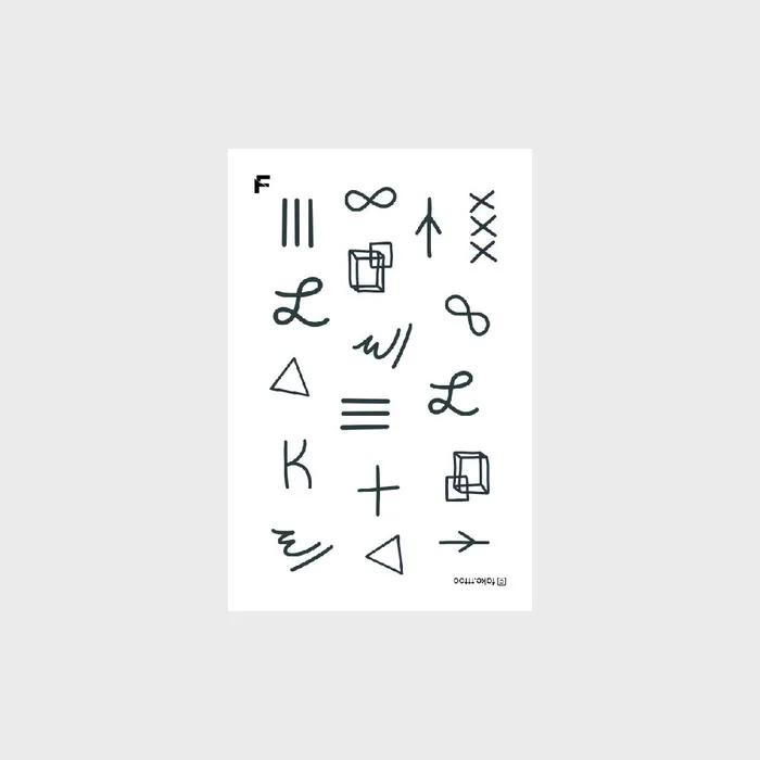 

hieroglyph tattoo stickers