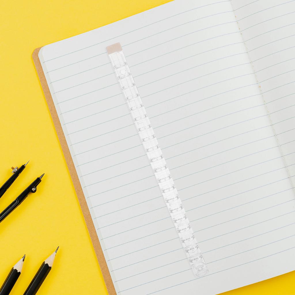 10Pcs Loose Leaf Binder Rings Transparent Plastic Binding Combs 15Mm Diameter for Document File Notebook Organizer Replacement