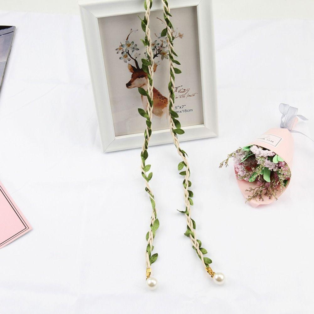 Bohemian Ethnic Style Waist Belt Pearl Beaded Dress Decoration Leather Weave Waist Chain Party