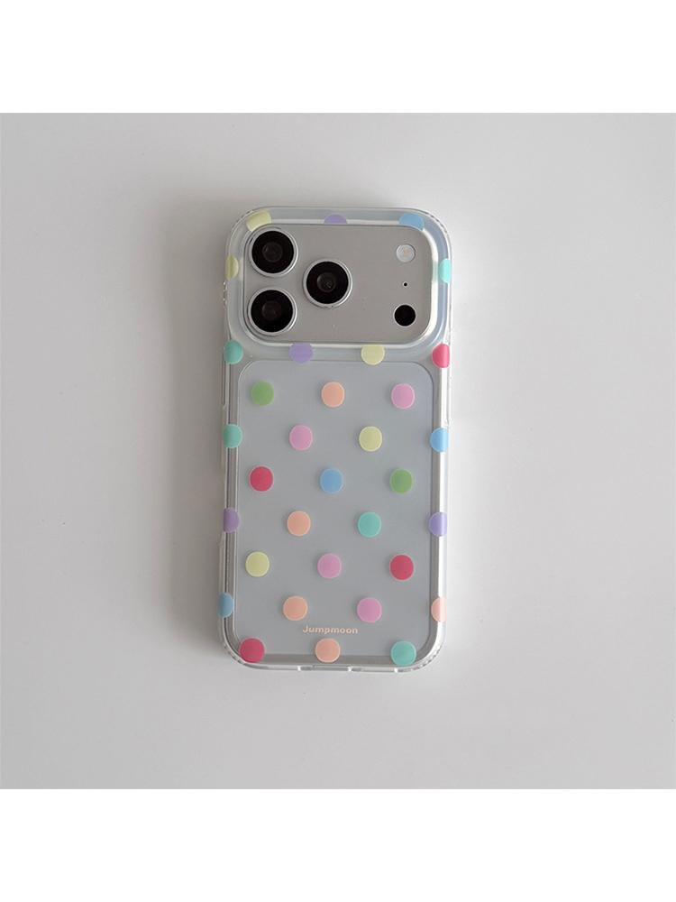 Ins Advanced Colorful Polka Dots Phone Case For iPhone 17 Air 16 Pro Max 15 14 Plus 13 12 11 Pro Shockproof Silicone Back Cover