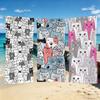 Cat Cartoon Cute Towel For Outdoor Camping Beach Towel Super Absorbent Quick-Drying Summer Towel