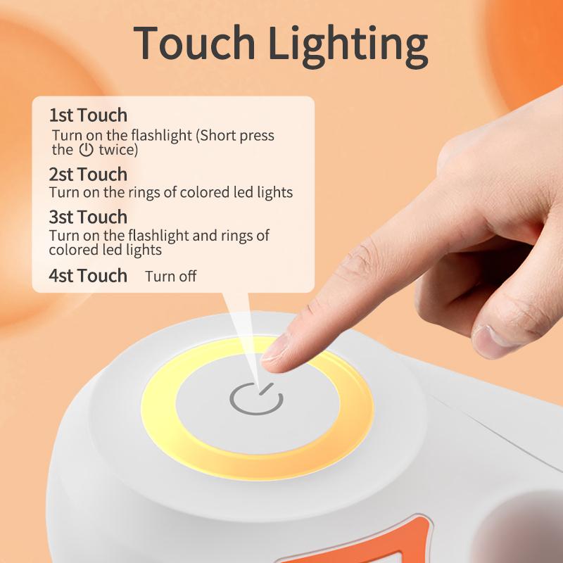 ROJECO 5M Retractable Dog Leash Automatic LED Light Luminous Roulette Leash Rope For Dogs Adjustable Pets Dog Walk Running Leads