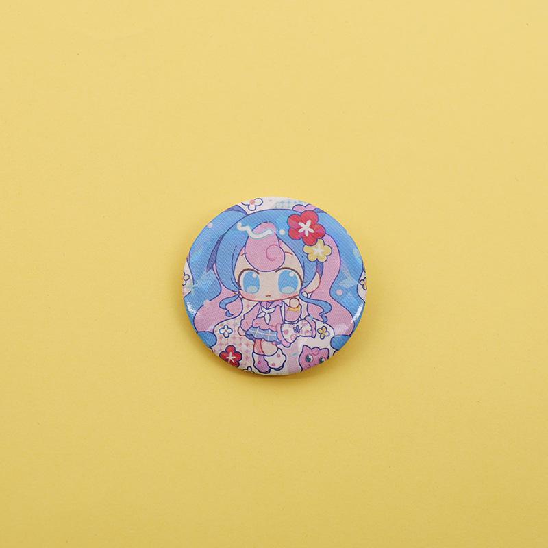 Hatsune Miku Anime Laser Glass Button Badge Brooch