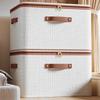 Multipurpose Tianshan Linen Storage Box With Easy Access Zippers For Household Items