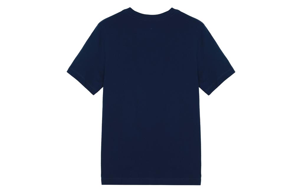 Nike T Shirts Men's Space Blue Crew Neck Moderate Straight Fit CV2111-492