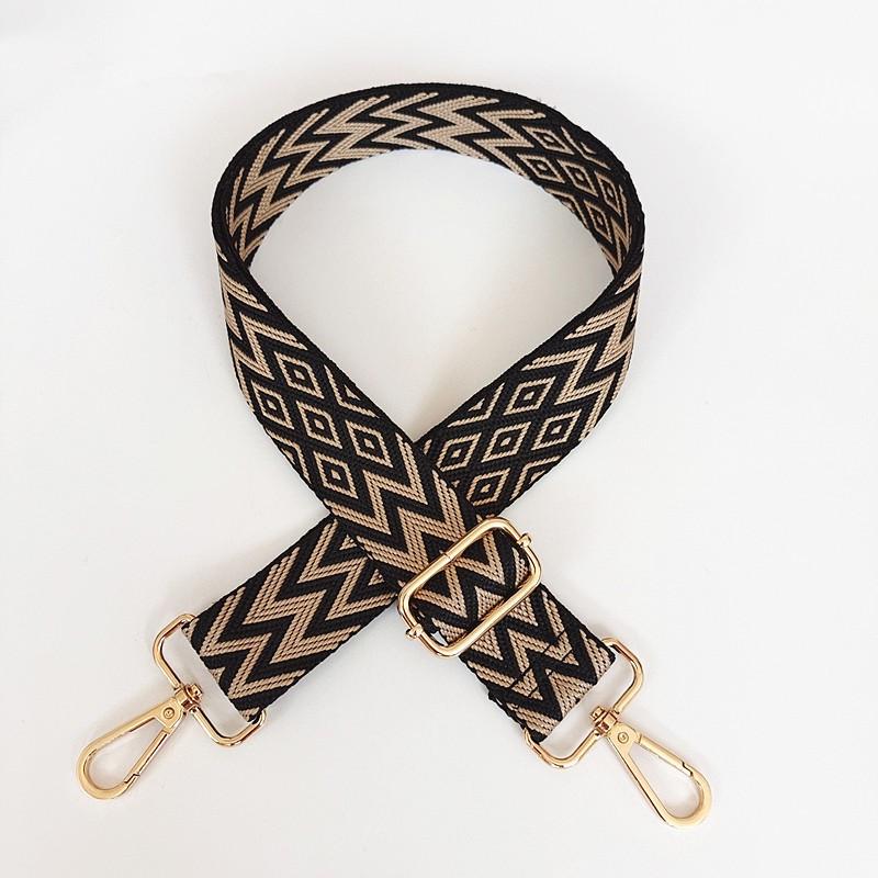 Bunter Damen-Taschen-Ersatzriemen - Bestickt, Breit, Dekompressionsfähig, Einzelne Schulter, Umhängetasche, Rucksack, Lanyard-Stil.