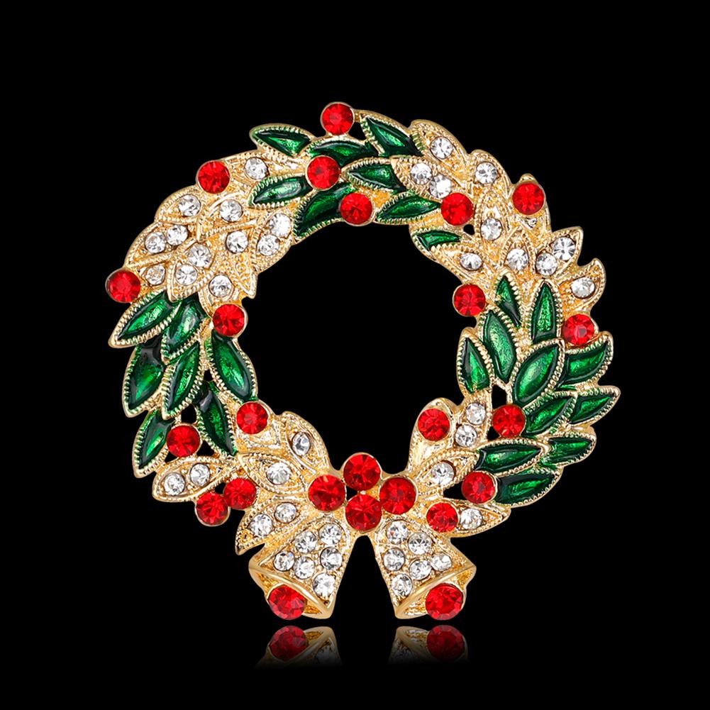 Women Fashion Garland Design Delicate Christmas Style Brooch Perfect Wear Decoration