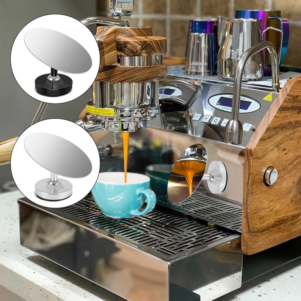 Magnetic Coffee Extraction Mirror Attraction Espresso Shot Mirror Reflective Mirror For Observing Bottomless Portafilter Cofee