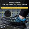 Rotating Button New Safety Shoes Men Anti-smash Anti-puncture Work Shoes Fashion Men Sport Shoes Security Protective Boots Men