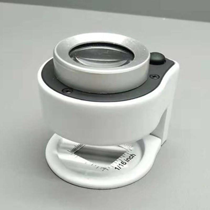 30x Textile Magnifier: High-Def Loupe with UV Light for Fabric Thread Count & Currency Check