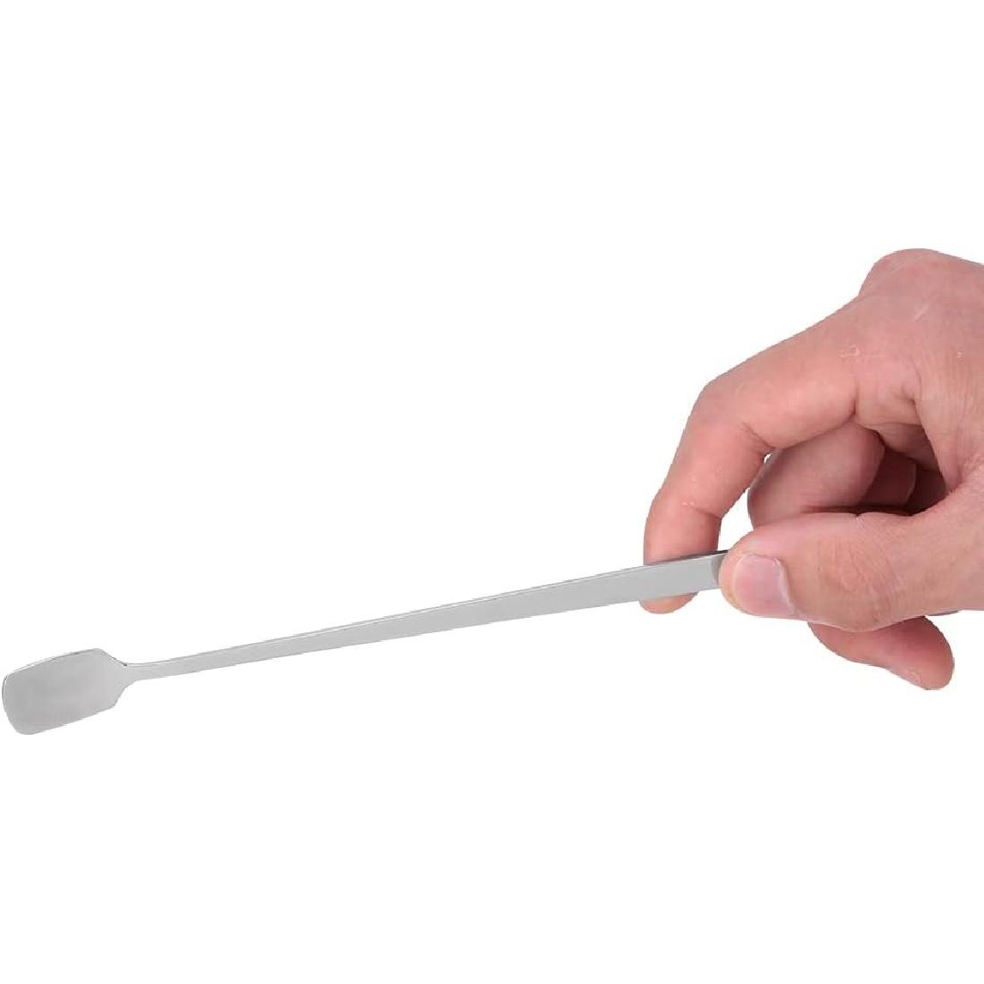 Health Gear Multifunction Stainless Steel Long Handle Teardrop Shape Stirring Spoon, 1 Piece, 9.84 x 6.7 Inches