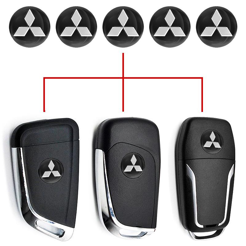 Odznaka Samochodowa Kluczyk Naklejki Sterowania Auto Brelok Emblemat Naklejka Akcesoria Do Mitsubishi Ralliart EX Outlander Competition Outlander